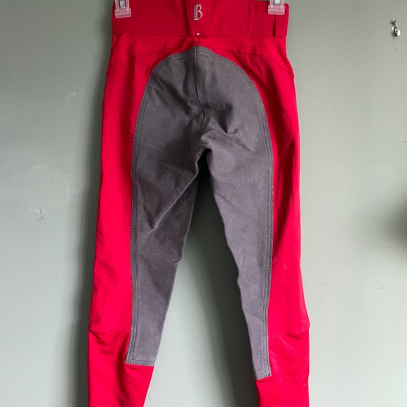 B//VERTIGO riding pants RED size 10-12 year old - Picture 3 of 4